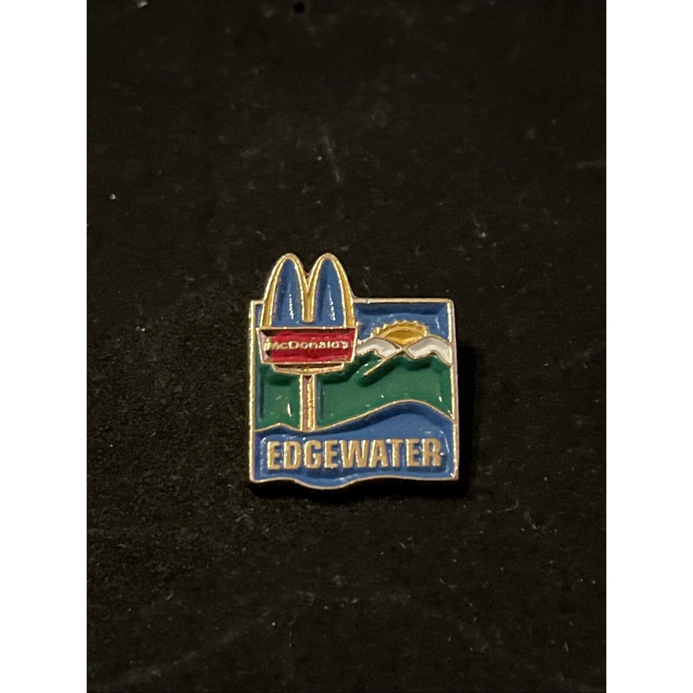 McDonald's Edgewater Employee Lapel Hat Pin